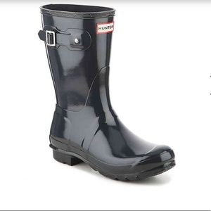 Hunter Rain Boots. SIZE 7. Black